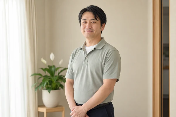丁寧に対応するスタッフ